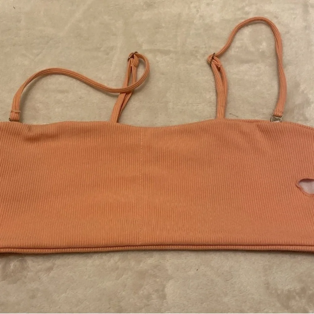 Zaful Peach Bikini Top
